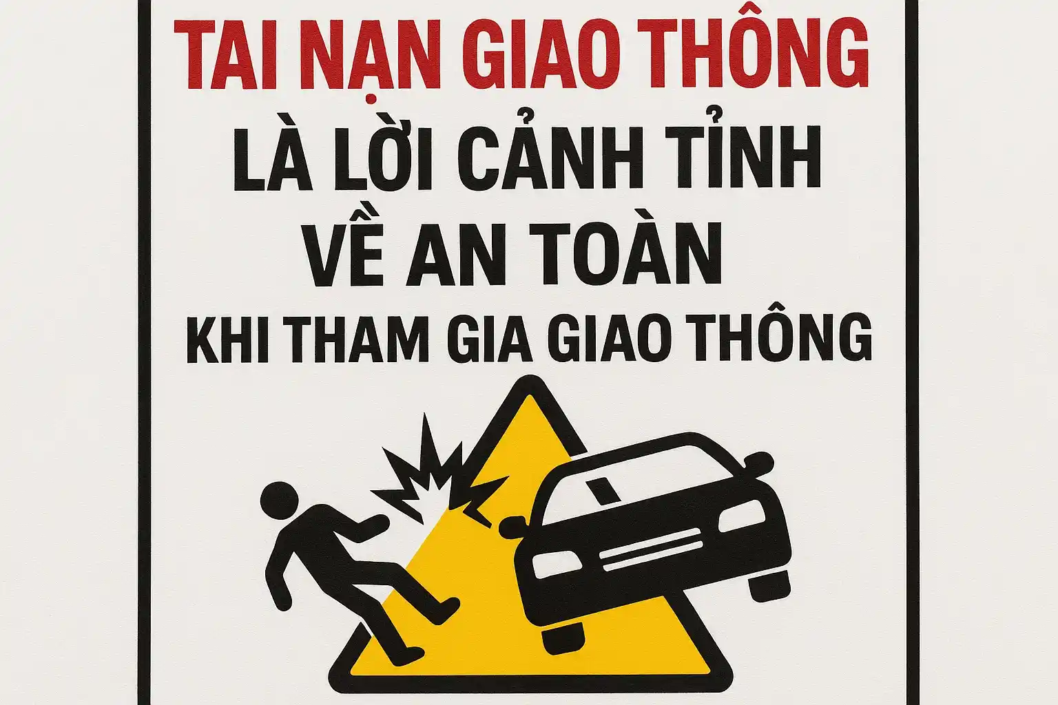 Tai nạn giao thông là lời cảnh tỉnh về an toàn khi tham gia giao thông
